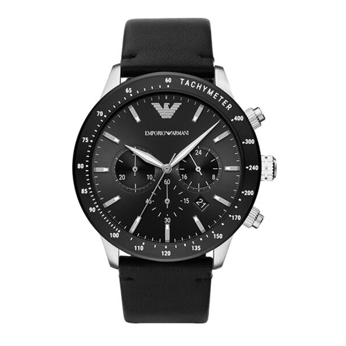 Emporio Armani Mario Leather Men Watch