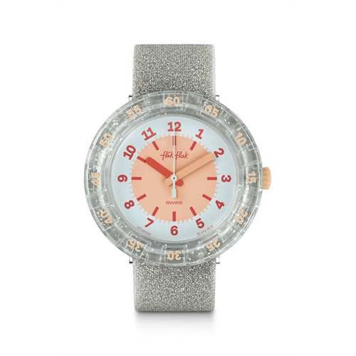 Flik Flak Futuristic Glitteraxus Silicone Watch