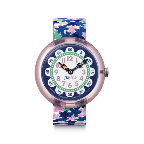 Flik Flak London Flower Textile Watch