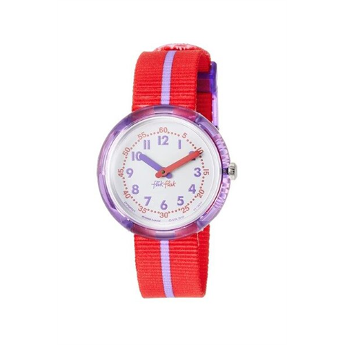 Flik Flak Purple Band Textile Watch