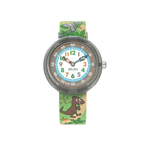 Flik Flak Sauruses Return Textile Watch