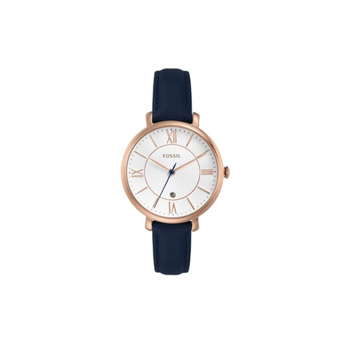 Fossil Jacqueline Navy Leather Watch