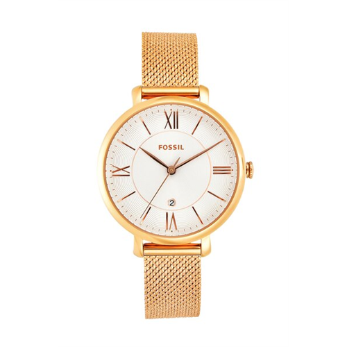 Fossil Jacqueline Three-Hand Rose Gold-Tone Stainless Steel Watch