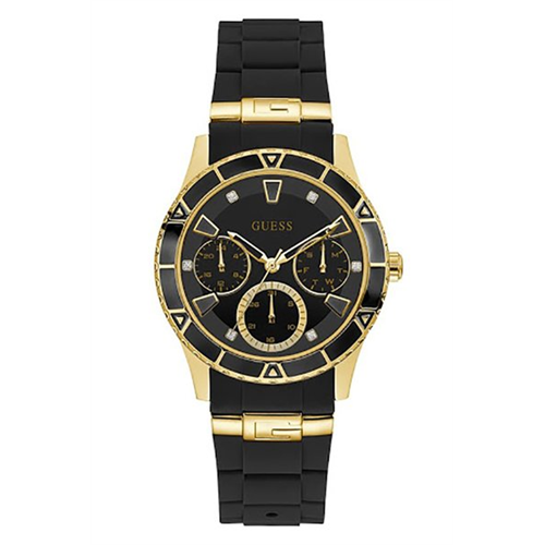 Guess Women Silicone Black Watch 38