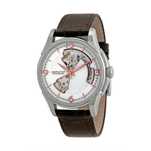 Hamilton Jazzmaster Open Heart Leather Watch (H32565555)