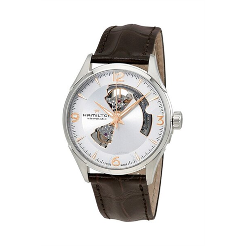 Hamilton Jazzmaster Open Heart Leather Watch (H32705551)