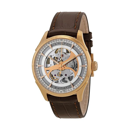 Hamilton Jazzmaster Viewmatic Leather Watch -H42545551