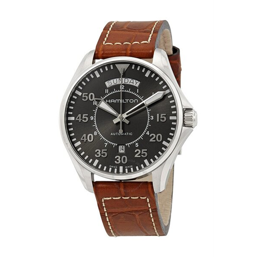 Hamilton Khaki Leather Watch -H64615585