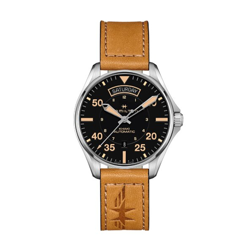 Hamilton Khaki Leather Watch -H64645531