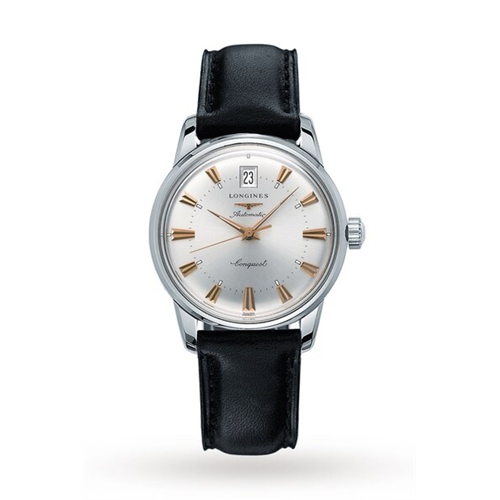 Longines Conquest Heritage Leather Watch -L16114752