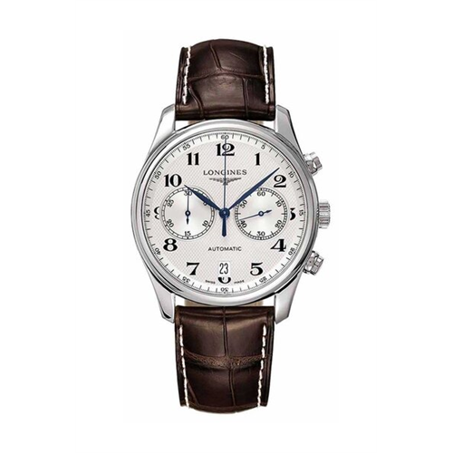 Longines Mastrr Colatction Alligator Strap Watch -L26294783