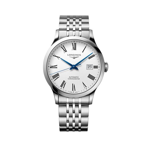 Longines Record Collection Stainless Steel Watch (L28214116)