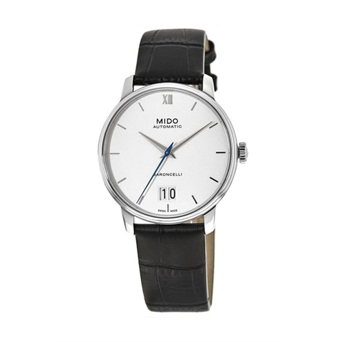 Mido Baroncelli Big Date Leather Watch