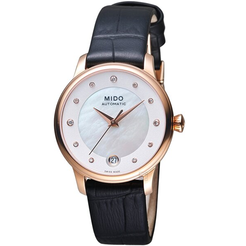 Mido Baroncelli Leather Watch