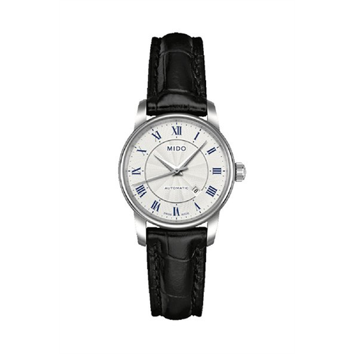 Mido baroncelli leather watch