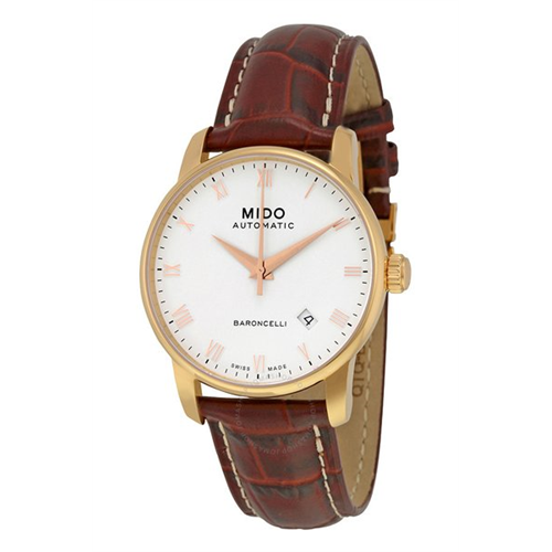 Mido Baroncelli Leather Watch