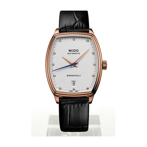 Mido Baroncelli Tonneau Leather Watch