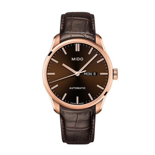 Mido Belluna Ii Leather Strap Watch