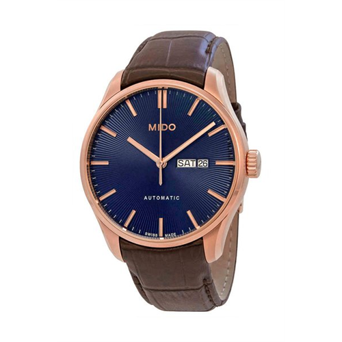 Mido belluna leather watch