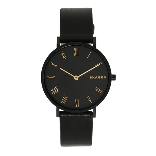 Skagen Women's Hald Slim Leather Watch