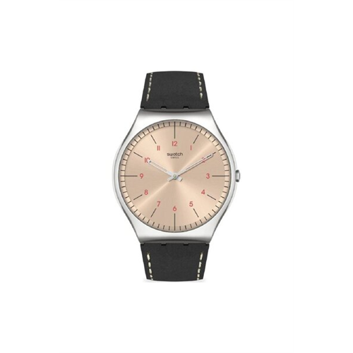 Swatch Men's Leather Watch