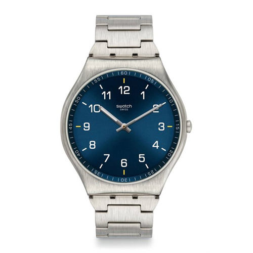 Swatch Stainless Steel Skin Suit Blue Unisex Watch -Ss07S106G