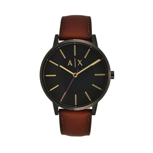 Armani Exchange Men's Cayde Leather Watch