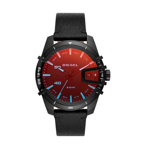 Diesel Men's Caged Leather Watch