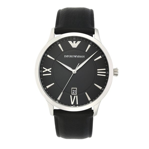 Emporio Armani Men's Giovanni Leather Watch