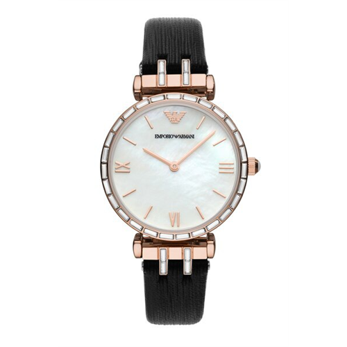 Emporio Armani Women's Gianni T-B Leather Watch