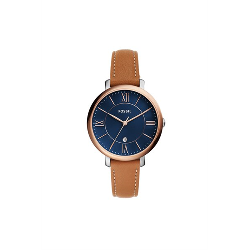 Fossil Jacqueline Three-Hand Date Luggage Leather Watch