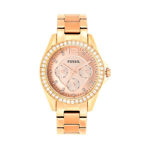 Fossil Riley Stainless Steel Women'S Rose Gold-Es2811