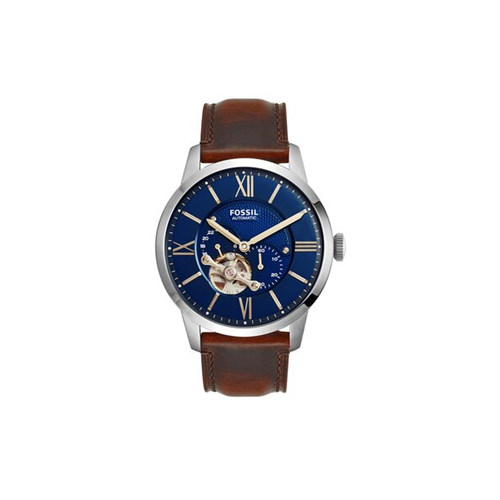 Fossil Townsman Automatic Brown Leather Watch