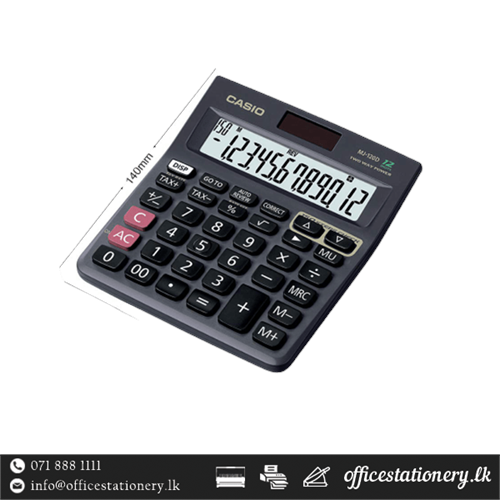 Casio MJ 120D Calculator 12digit