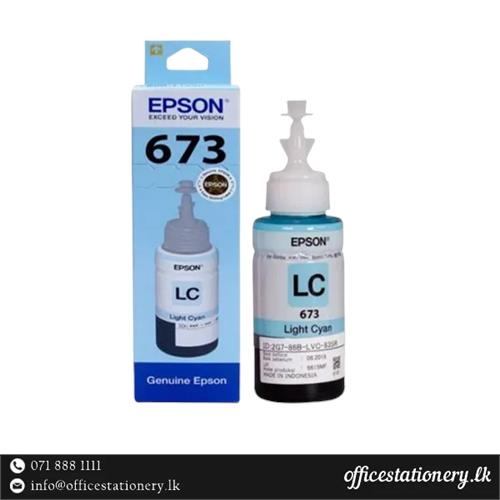 Epson 673 Light Cyan Ink Bottle