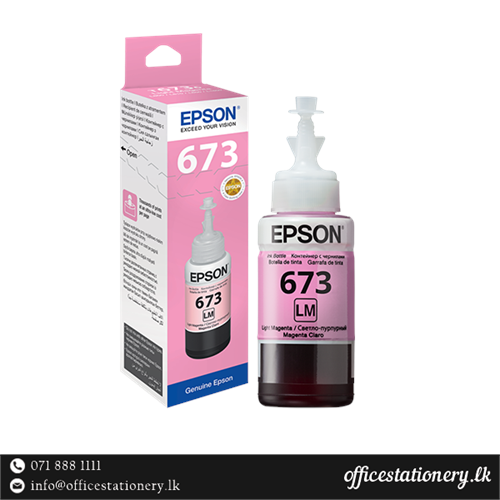 Epson 673 Light Magenta Ink Bottle