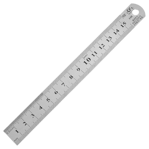 ELSOON STAINLESS STEEL RULER LS06 15CM 6IN