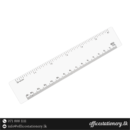 SCALE RULER 15CM 6IN