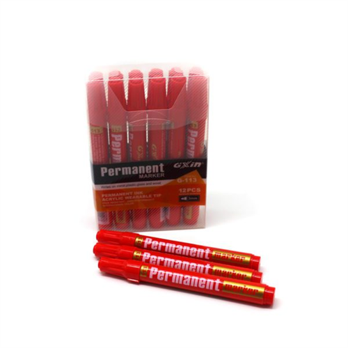 GXIN Red Color Permanent Marker
