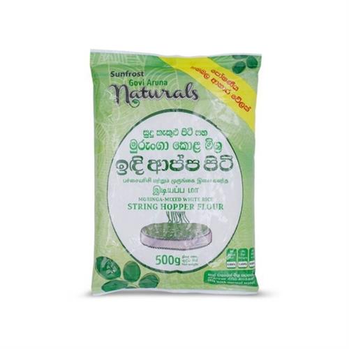 Sunfrost Govi Aruna Natures Moringa Mixed White Rice String Hopper Flour 500G