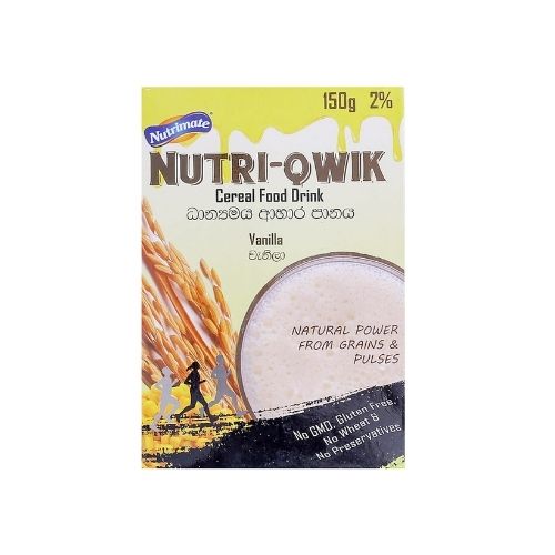 Nutrimate Nutri-Qwik Cereal Food Drink Vanilla 150G