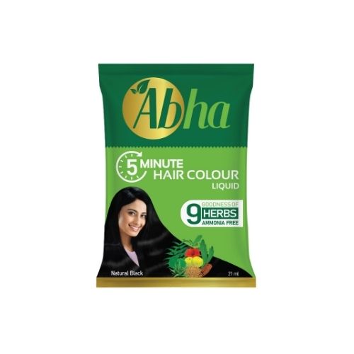 Abha 5 Min Hair Colour Liquid 21Ml
