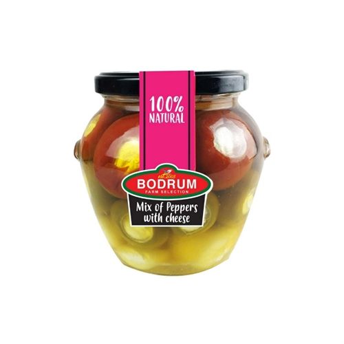Bodrum Mix Peppers With Cheese 520G