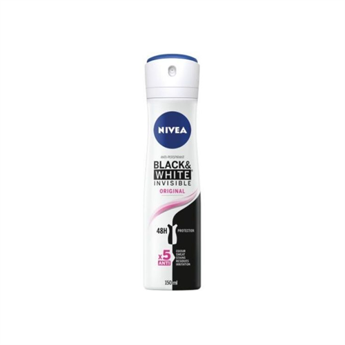 Nivea Black & White Invisible Original Anti Perspirant Spray 150Ml