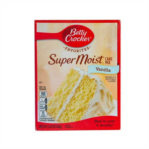 Betty Crocker Super Moist Vanilla 432G
