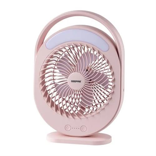 Geepas Rechargeable 6 Inch Fan With Led Light GF21158