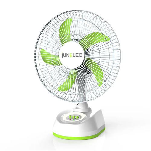 Juneleo 10 inch AC/DC Rechargeable Table Fan with Light Jl 2910