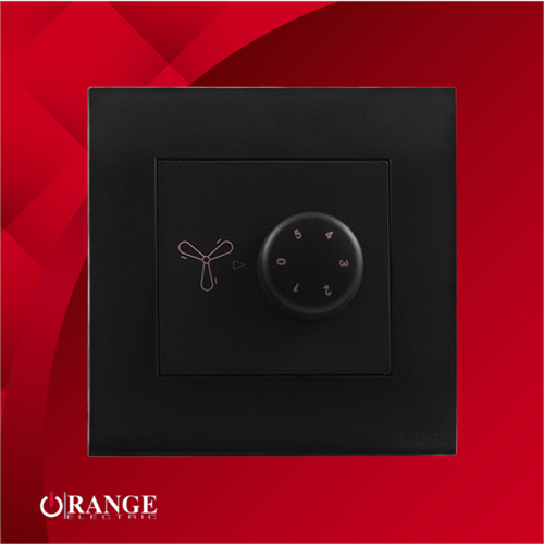 Orange Akoya Black Matte 5 Step Fan Controller