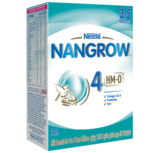 Nestle Nangrow 4 HMO Milk Formula for 3 to 5 years Children, 300g