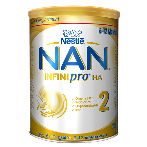 Nestle NAN Infini Pro HA 2 Follow Up Formula - 6-12 months, 400g Tin